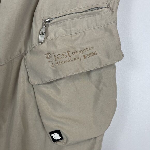 Vintage Lost Enterprises Mens Pants 29x30 Tan Cargo Convertible Skater Baggy Y2k - Picture 3 of 12